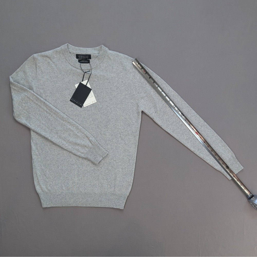 Magnifico Bartolini 50% Cashmere Italy Gray Sweater NWT Small - Picture 12 of 13